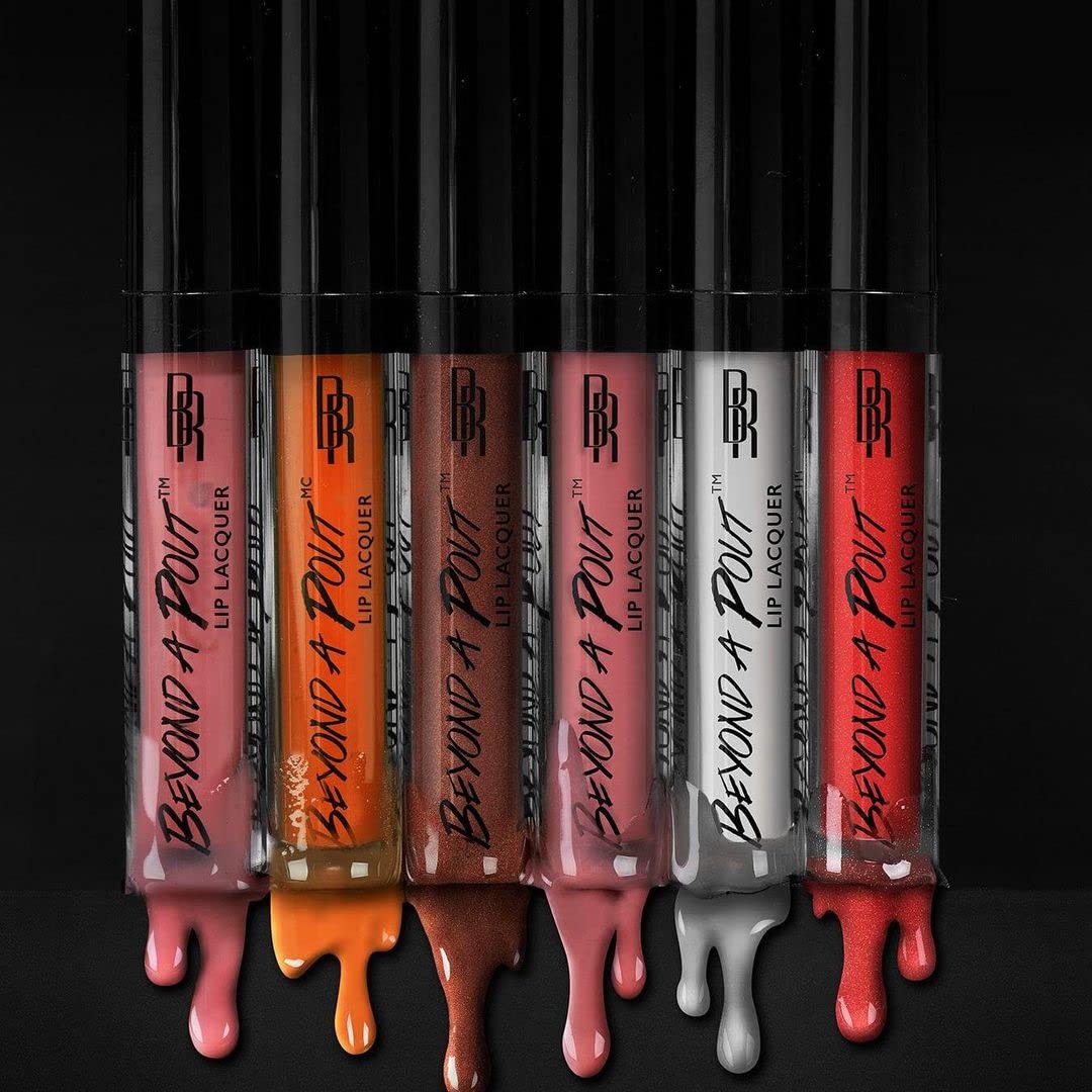 Black Radiance Beyond A Pout Lip Lacquer Lip Gloss, Extra Hot - dailyvitalstore