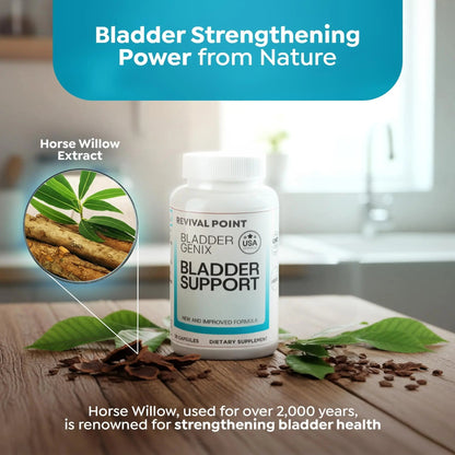 Bladdergenix Bladder Control Supplement for Women and Men – Natural Urinary Urgency & Frequency Support – Crataeva Nurvala & Lindera Aggregata Herbal Blend for Bladder Health – 56 Capsules - dailyvitalstore
