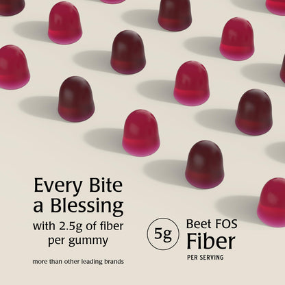 Blessments - Prebiotic Fiber Gummies for Adults & Kids with No Added Sugar- 5g (60 Count-2 Pack) High Fiber Supplement Gummies - Vegan - Keto Friendly - dailyvitalstore
