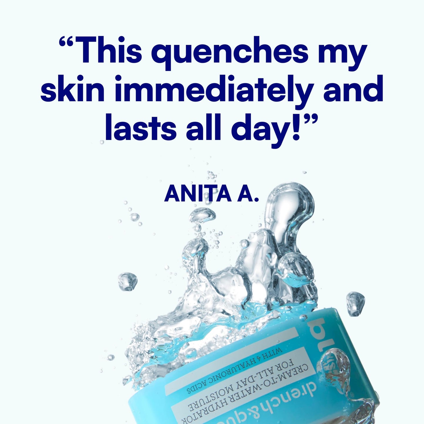 Bliss Drench & Quench Hyaluronic Acid Cream to Water Moisturizer | Lightweight Face Cream with 4 Types of Hyaluronic Acid for All Day Hydration and Plump Skin | Clean Vegan & Cruelty Free 1.7 fl oz - dailyvitalstore