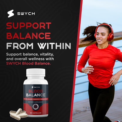 Blood Balance Supplement for Healthy Blood Support, Circulation, Metabolism & Vitality | Energy Formula with Premium Ingredients | Holistic Products to Support Cardiovascular Function – 60 Capsules - dailyvitalstore
