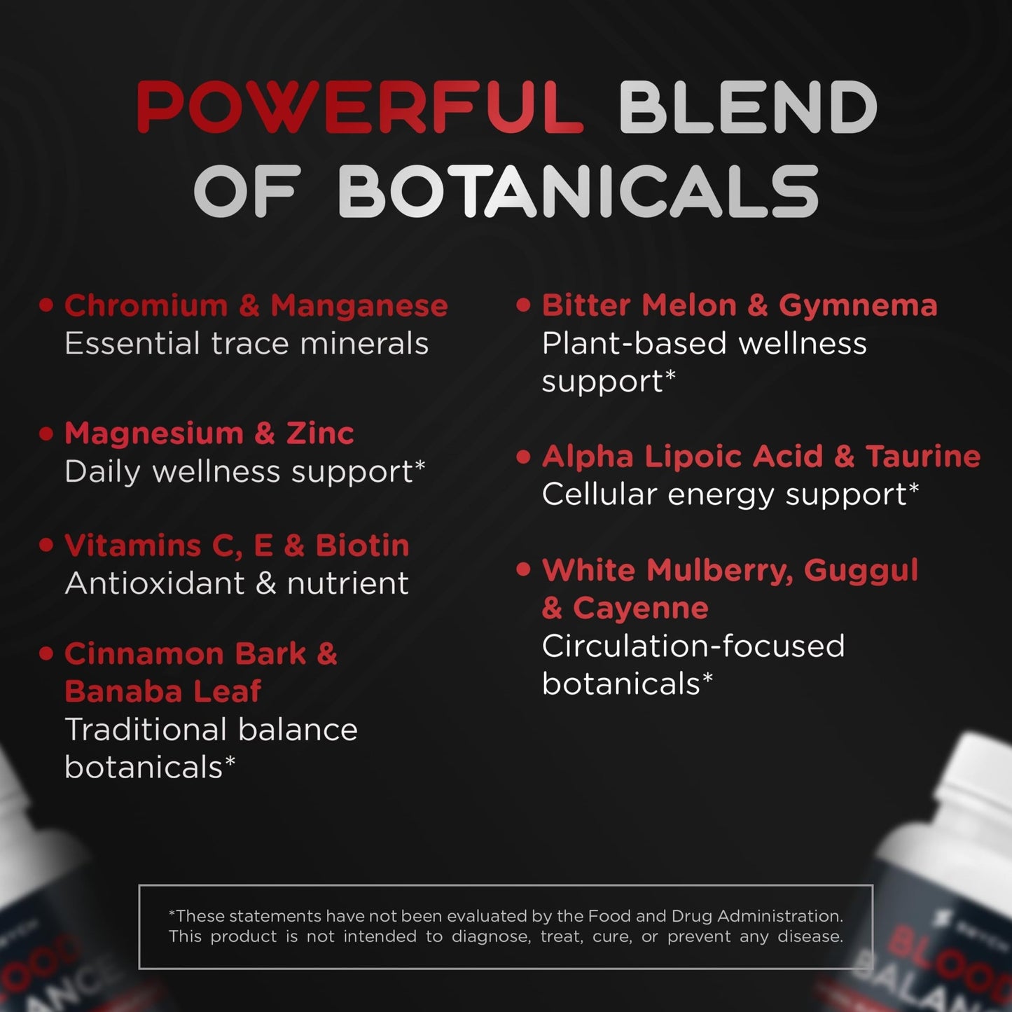 Blood Balance Supplement for Healthy Blood Support, Circulation, Metabolism & Vitality | Energy Formula with Premium Ingredients | Holistic Products to Support Cardiovascular Function – 60 Capsules - dailyvitalstore