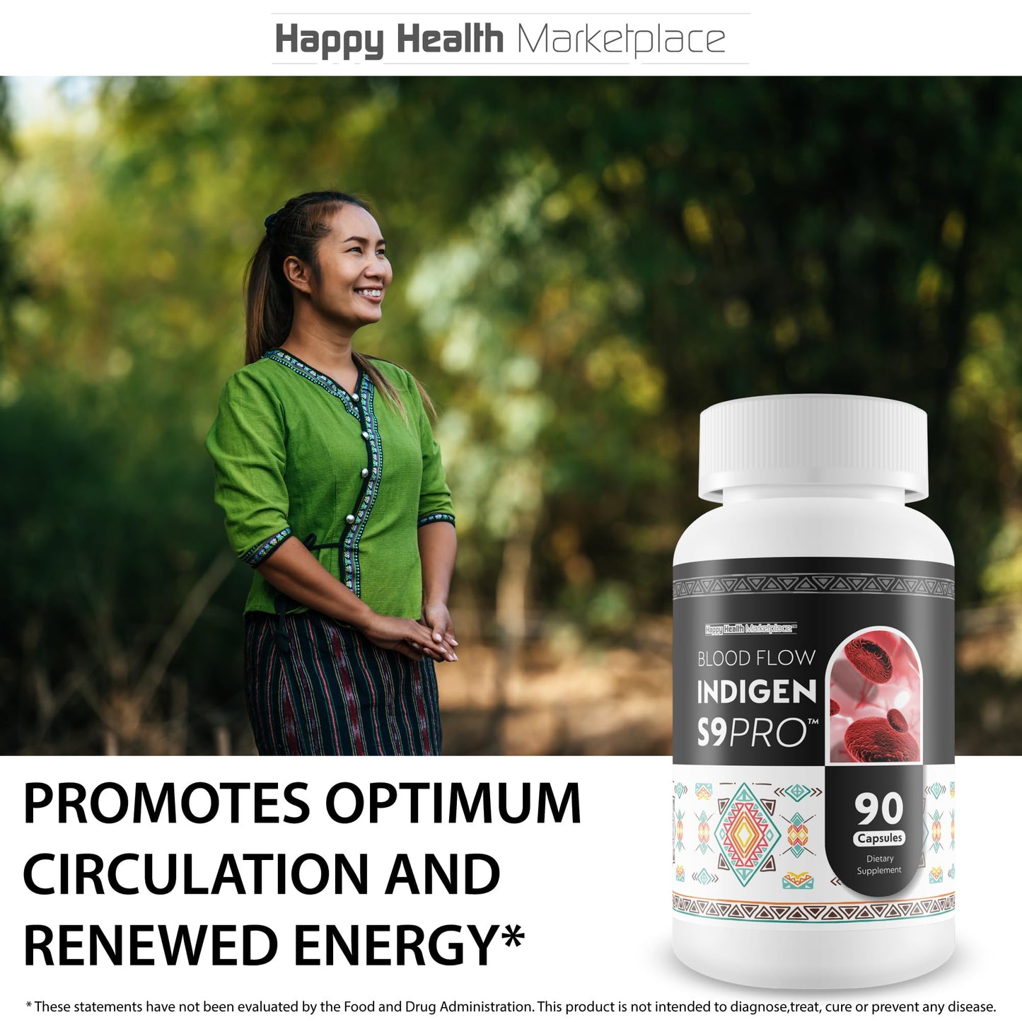 Blood Flow Indigen S9 Pro - Our Best Poor Circulation Supplements for Advanced Blood Flow Care - Blood Circulation Support - Blood Circulation Supplements for Healthy Blood Flow Help Blood Flow Pills - dailyvitalstore