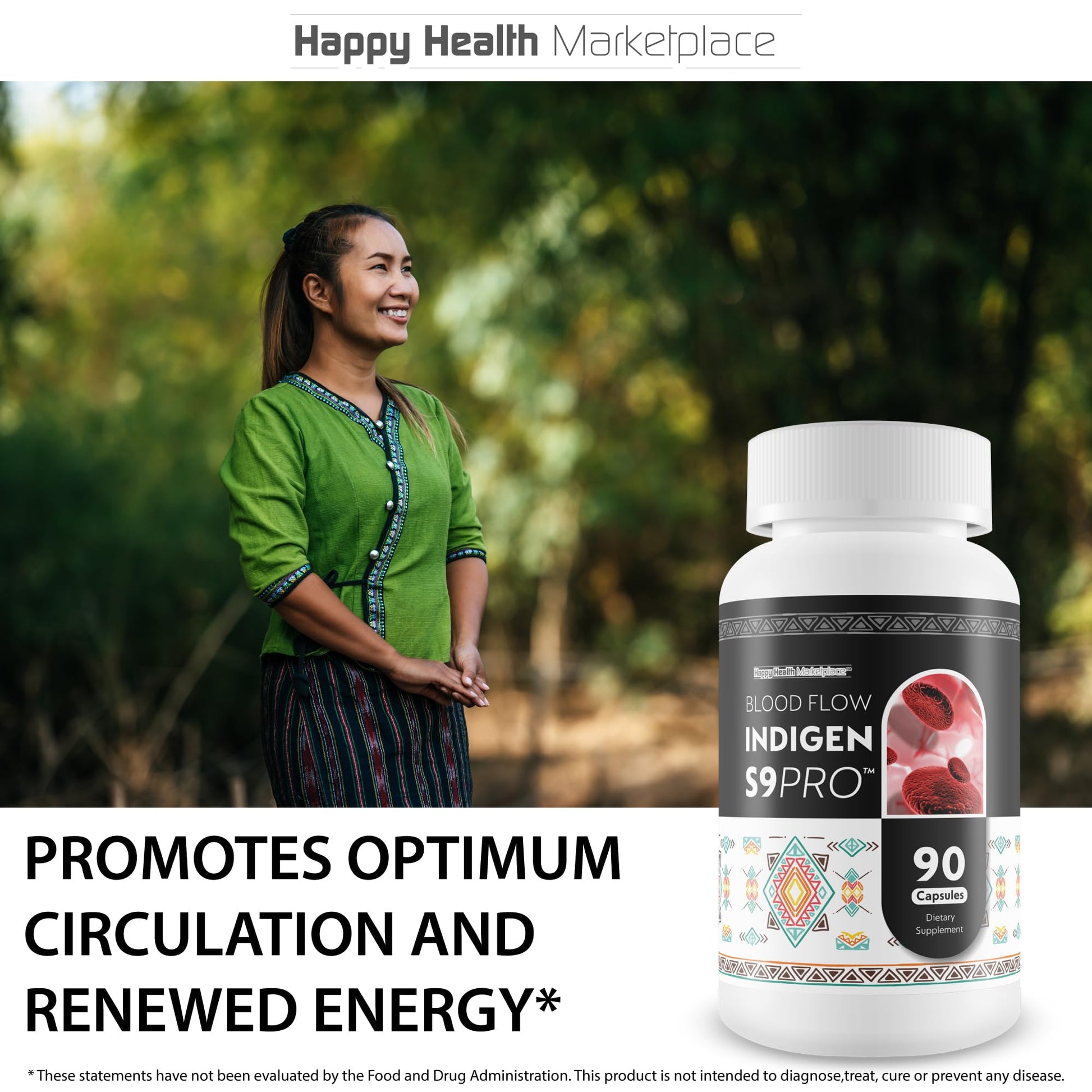 Blood Flow Indigen S9 Pro - Our Best Poor Circulation Supplements for Advanced Blood Flow Care - Blood Circulation Support - Blood Circulation Supplements for Healthy Blood Flow Help Blood Flow Pills - dailyvitalstore