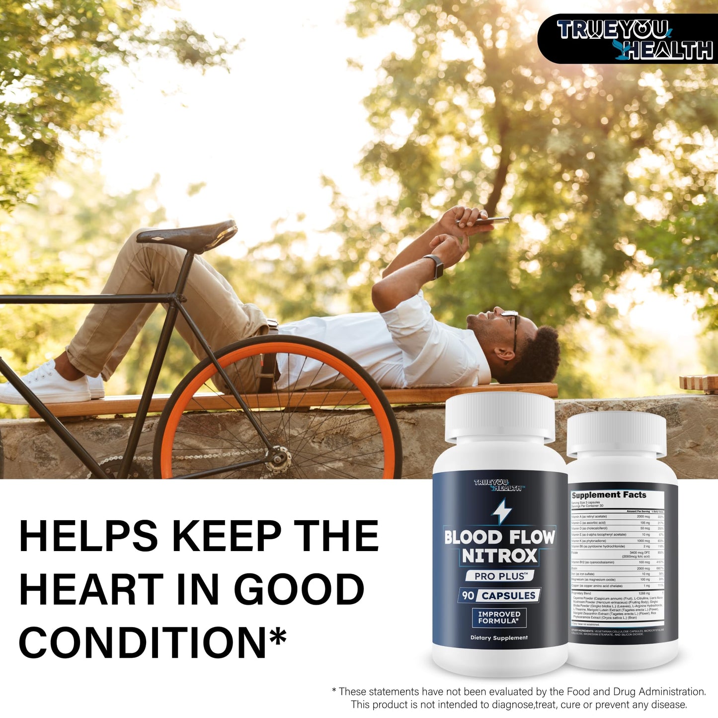 Blood Flow Nitrox Pro Plus - Improved Formula - Our Best Blood Circulation Supplements For Men - Vasodialators - Increase Blood Flow Care Blood Circulation Supplement Blood Flow Supplement For Men - dailyvitalstore