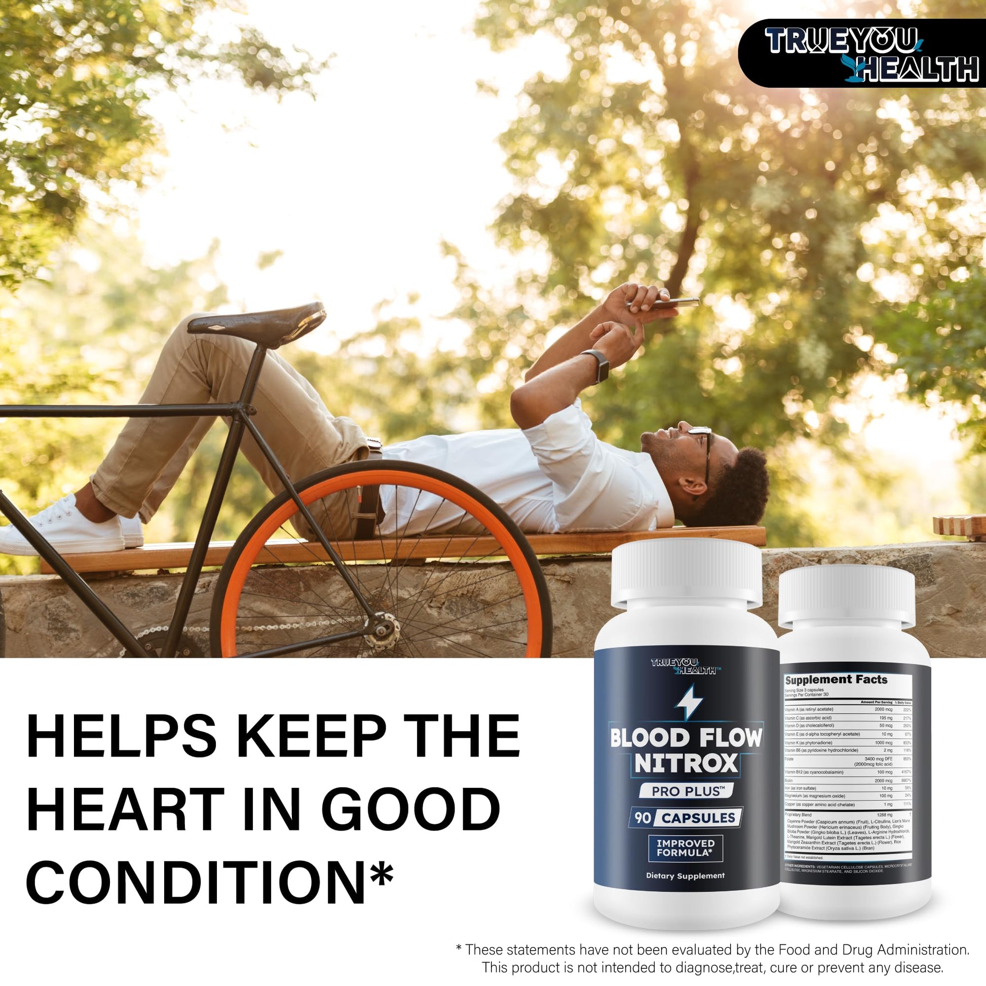 Blood Flow Nitrox Pro Plus - Improved Formula - Our Best Blood Circulation Supplements For Men - Vasodialators - Increase Blood Flow Care Blood Circulation Supplement Blood Flow Supplement For Men - dailyvitalstore