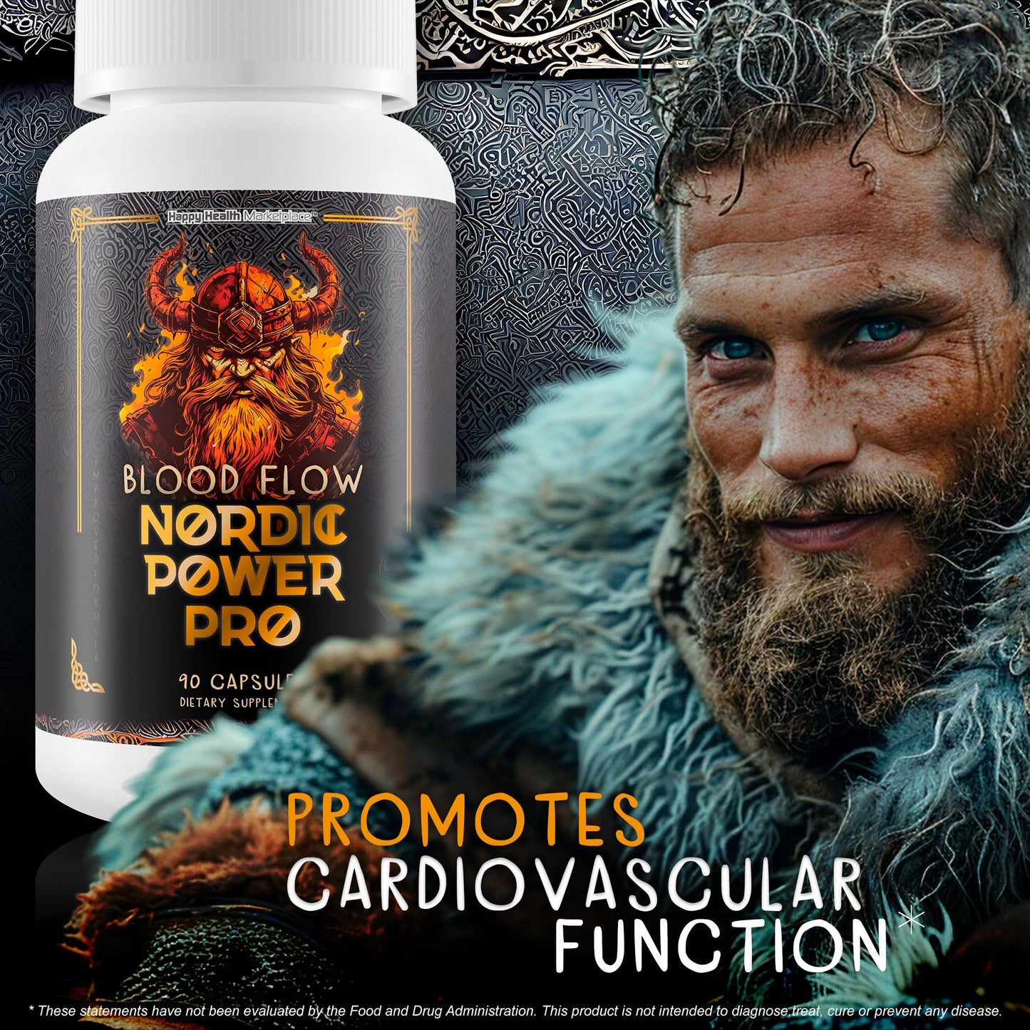 Blood Flow Nordic Power Pro - Our Best Blood Circulation Supplements for Men - Increase Blood Flow Care - Better Blood Flow Nordic Power Male Pills - Male Nordic Power Supplement for Max Blood Flow - dailyvitalstore