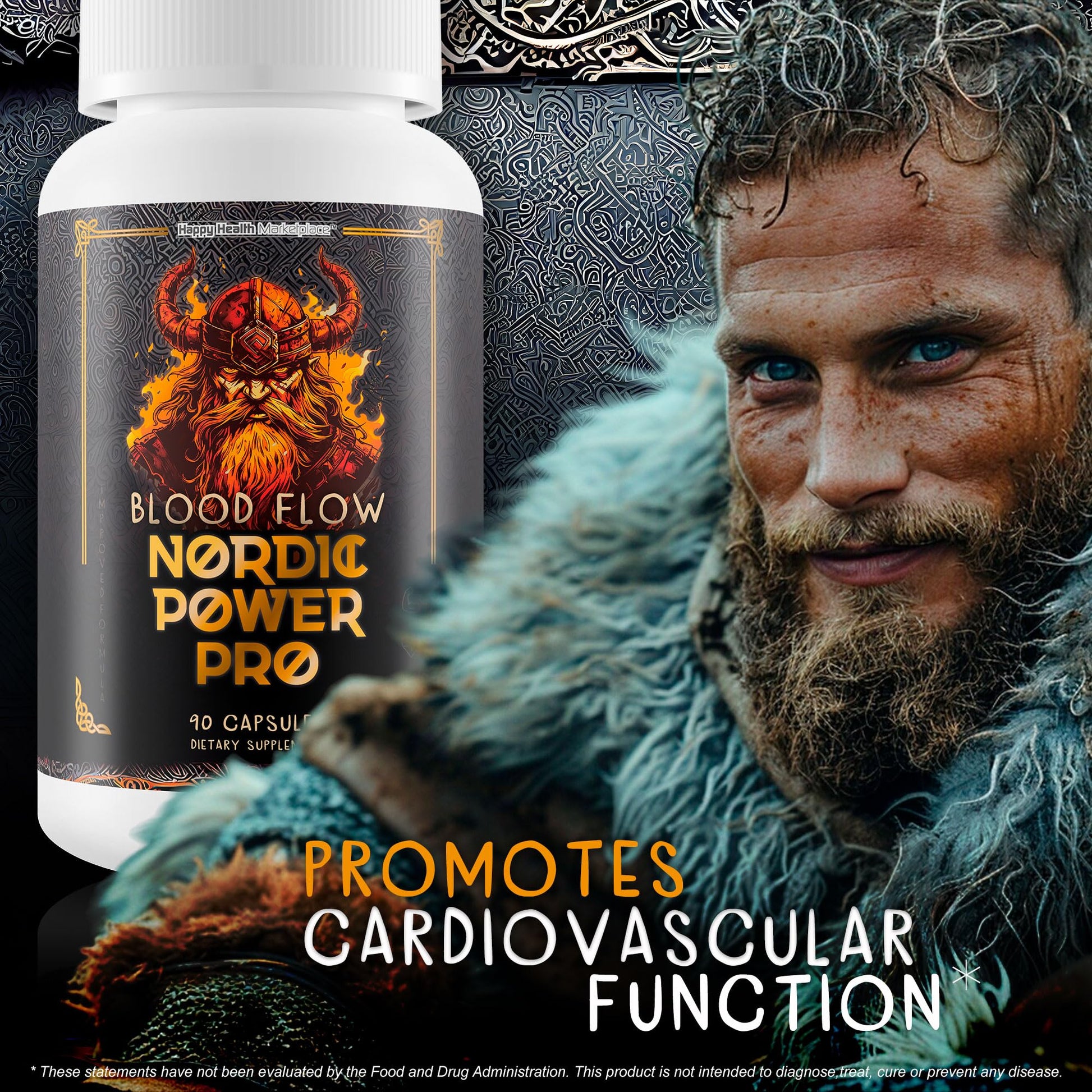 Blood Flow Nordic Power Pro - Our Best Blood Circulation Supplements for Men - Increase Blood Flow Care - Better Blood Flow Nordic Power Male Pills - Male Nordic Power Supplement for Max Blood Flow - dailyvitalstore