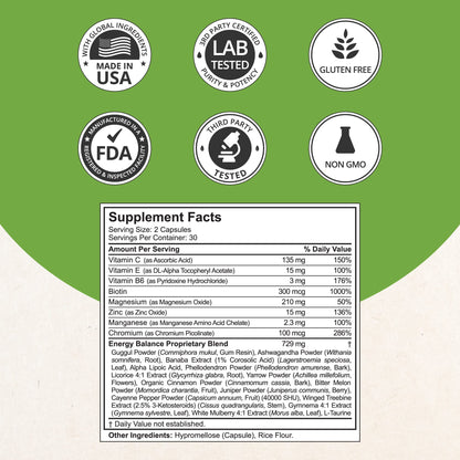 Blood Sugar - Advanced Formula with Bitter Melon, Ashwagandha, Cinnamon, Chromium, Magnesium, Vitamins, Alpha Lipoic Acid, Cayenne Pepper & More - dailyvitalstore