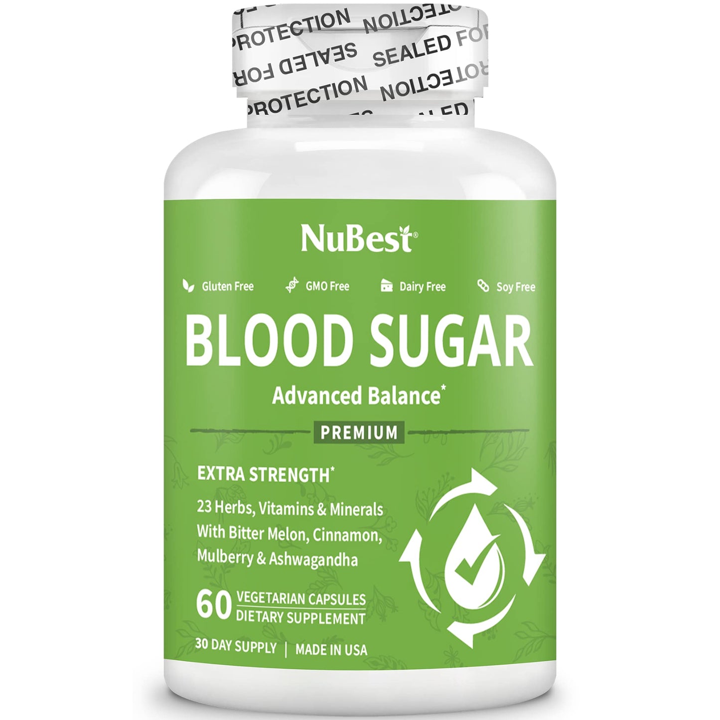 Blood Sugar - Advanced Formula with Bitter Melon, Ashwagandha, Cinnamon, Chromium, Magnesium, Vitamins, Alpha Lipoic Acid, Cayenne Pepper & More - dailyvitalstore