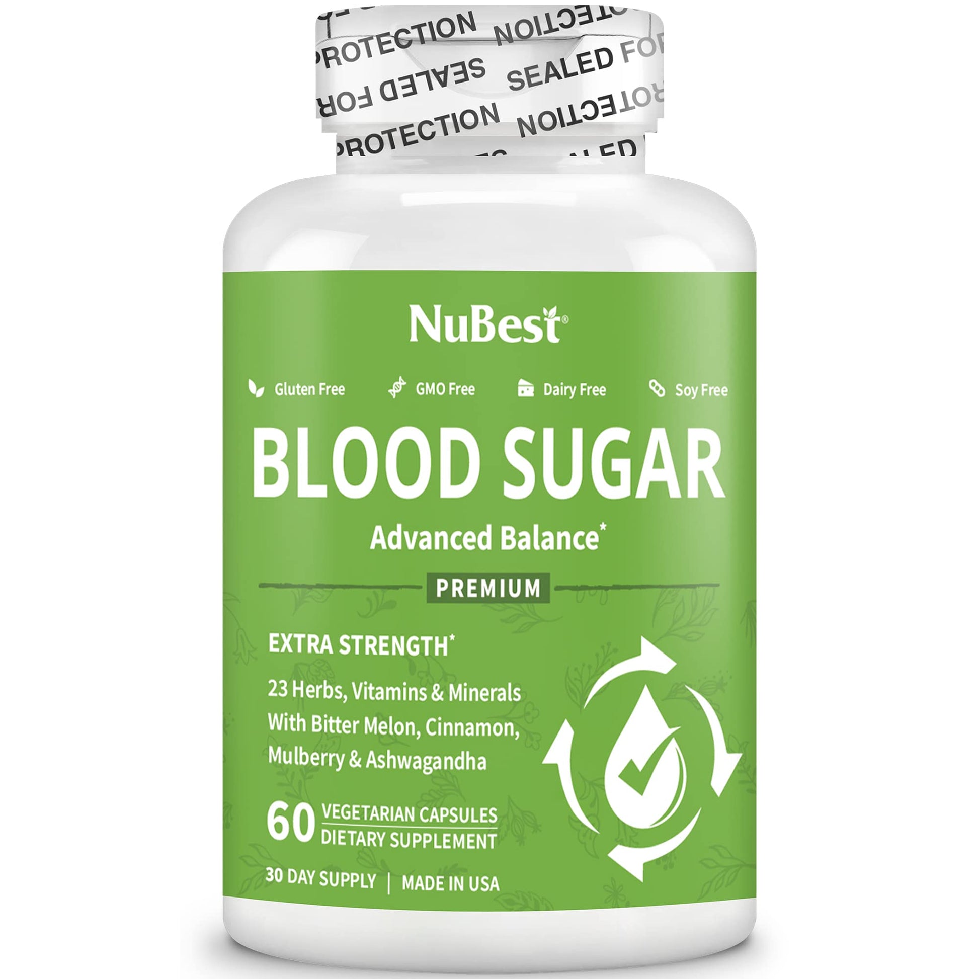 Blood Sugar - Advanced Formula with Bitter Melon, Ashwagandha, Cinnamon, Chromium, Magnesium, Vitamins, Alpha Lipoic Acid, Cayenne Pepper & More - dailyvitalstore