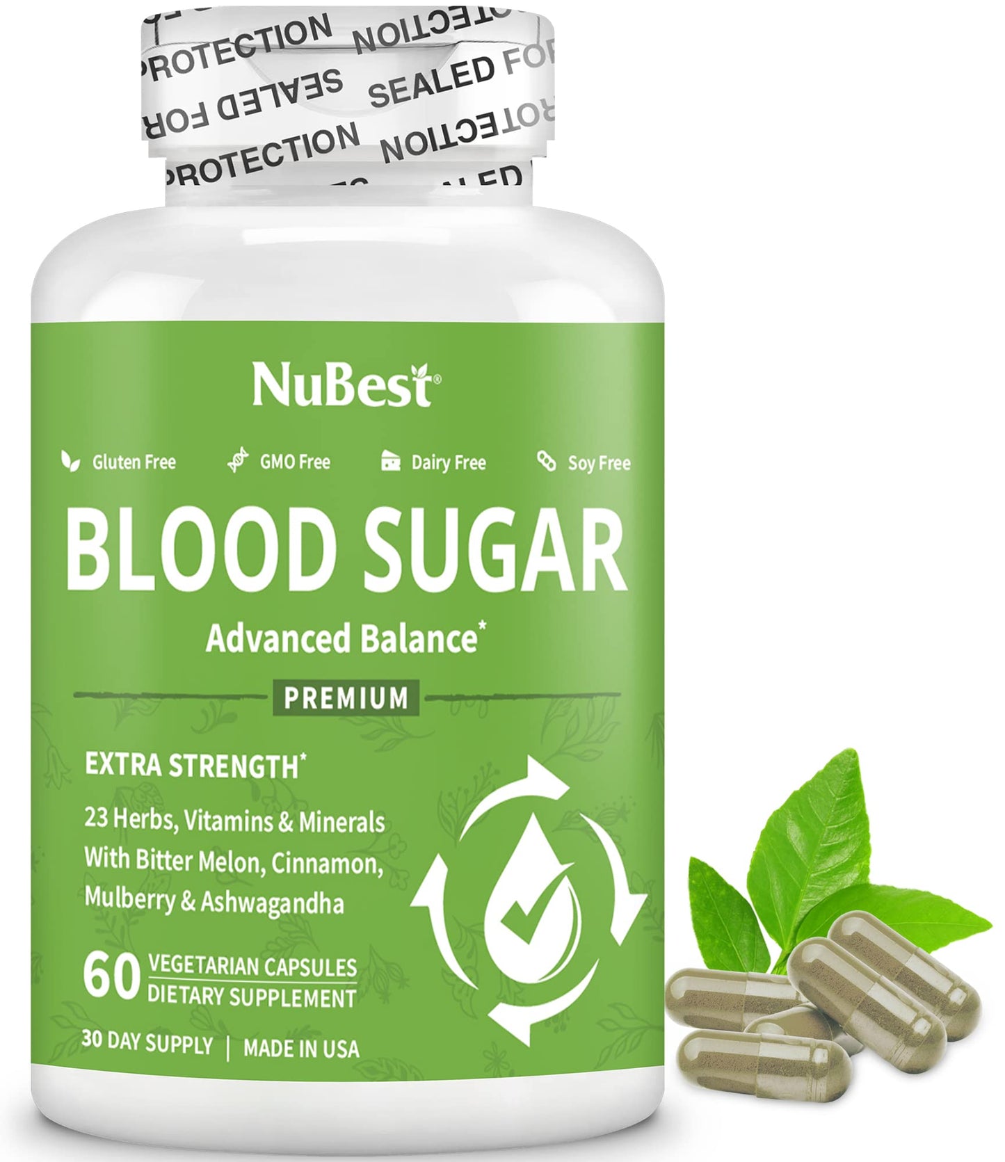 Blood Sugar - Advanced Formula with Bitter Melon, Ashwagandha, Cinnamon, Chromium, Magnesium, Vitamins, Alpha Lipoic Acid, Cayenne Pepper & More - dailyvitalstore