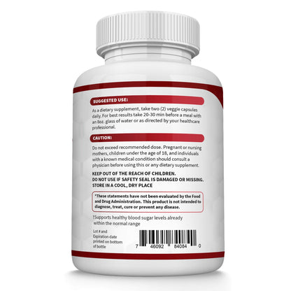 Blood Sugar Complex Supplement - Supports Healthy Blood Sugar Levels Already Within Normal Range All Natural with Cinnamon, Bitter Melon, Chromium, Mulberry, Al - dailyvitalstore