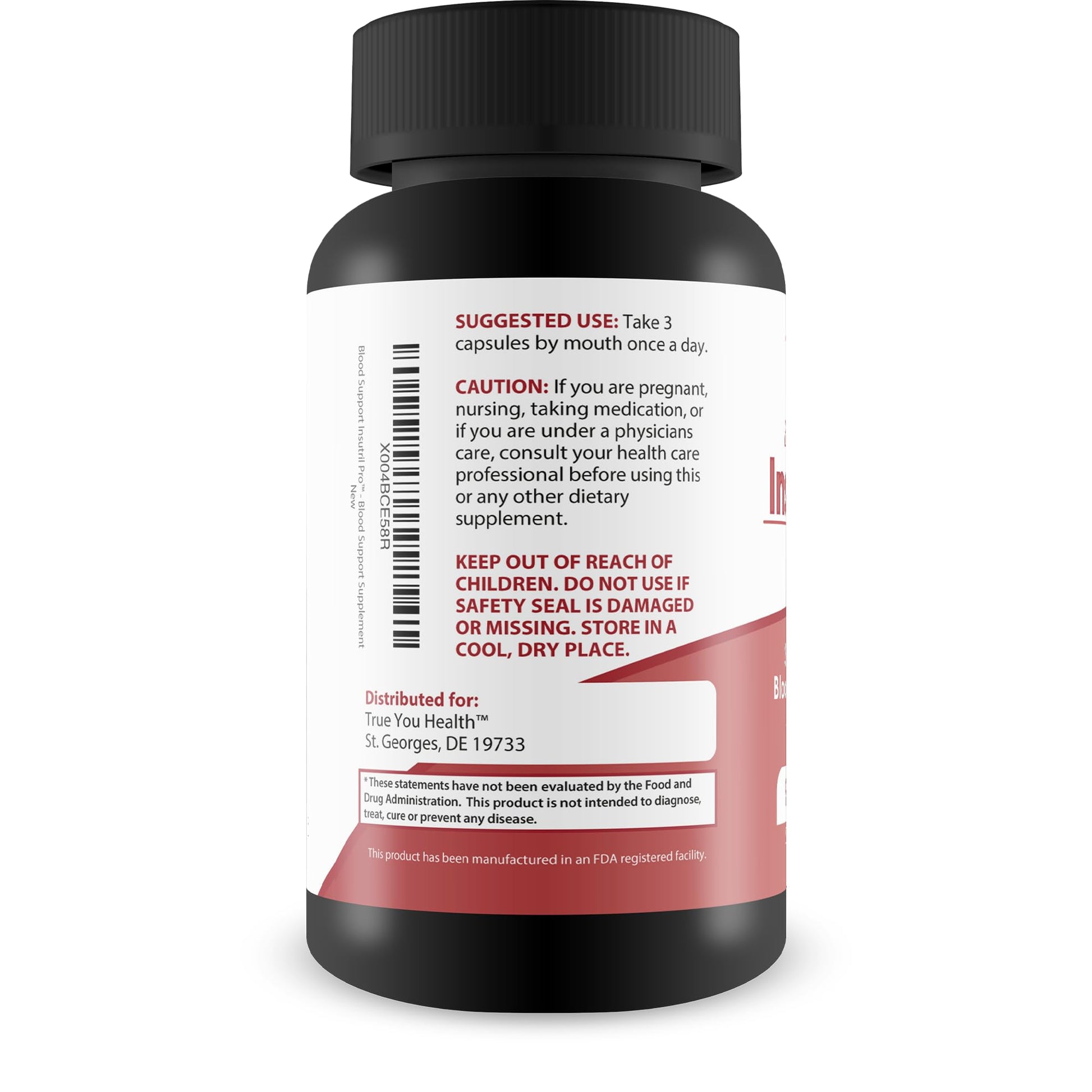 Blood Support Insutril Pro - Our Best Sugar Health & Blood Health Support Supplement - Circulatory Health Support - Blood Balance Blood Boost Blood Circulation Supplements - Health Blood Balance Pills - dailyvitalstore