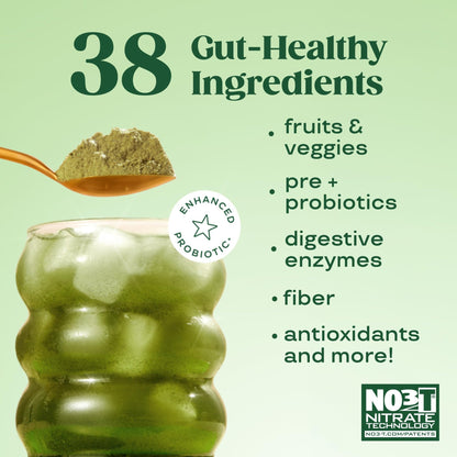 Bloom Nutrition Superfood Greens Powder, Digestive Enzymes with Probiotics and Prebiotics, Gut Health, Bloating Relief for Women, Chlorella, Green Juice Mix with Beet Root Powder, 30 SVG, Mango - dailyvitalstore