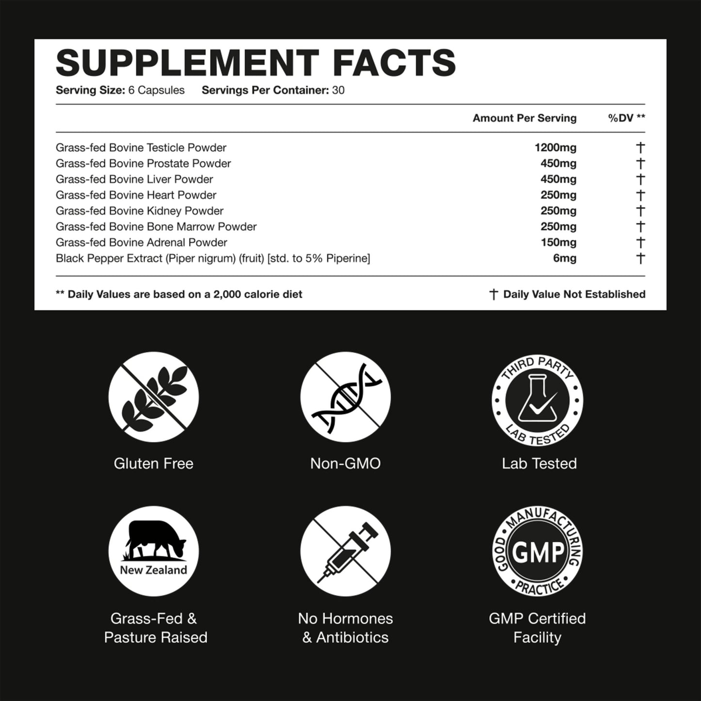 Bloomeo Beef Organ Supplement for Men | 100% Grass Fed Beef Liver Capsules with Bull Testicle, Prostate, Bone Marrow & More X: Ancestral Superfoods for Vital Energy, Immunity & Men’s Health, 180 ct - dailyvitalstore
