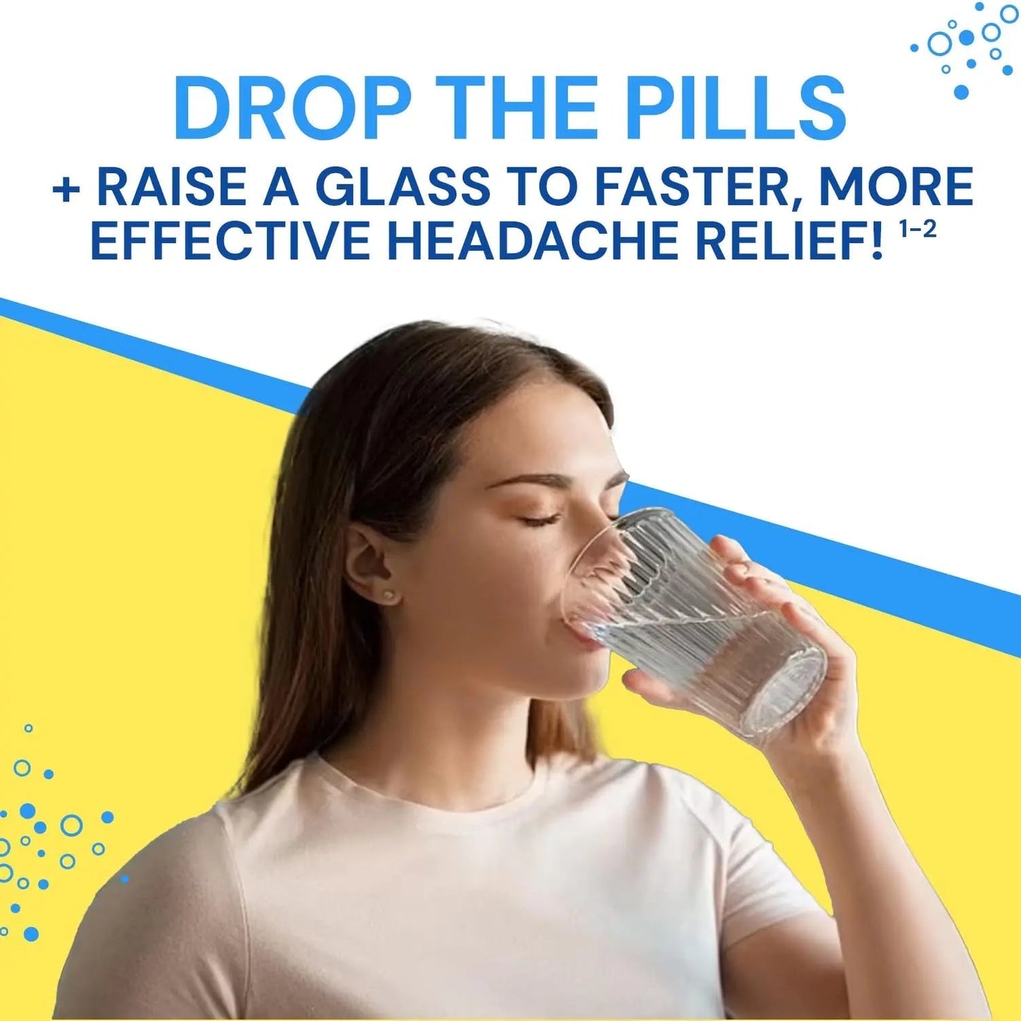 Blowfish for Headaches | Maximum Strength Effervescent Pain Relief Tablets – Treats Headaches Fast, 2X Faster Than Pills – Lemon Flavor (2 Pack) - dailyvitalstore