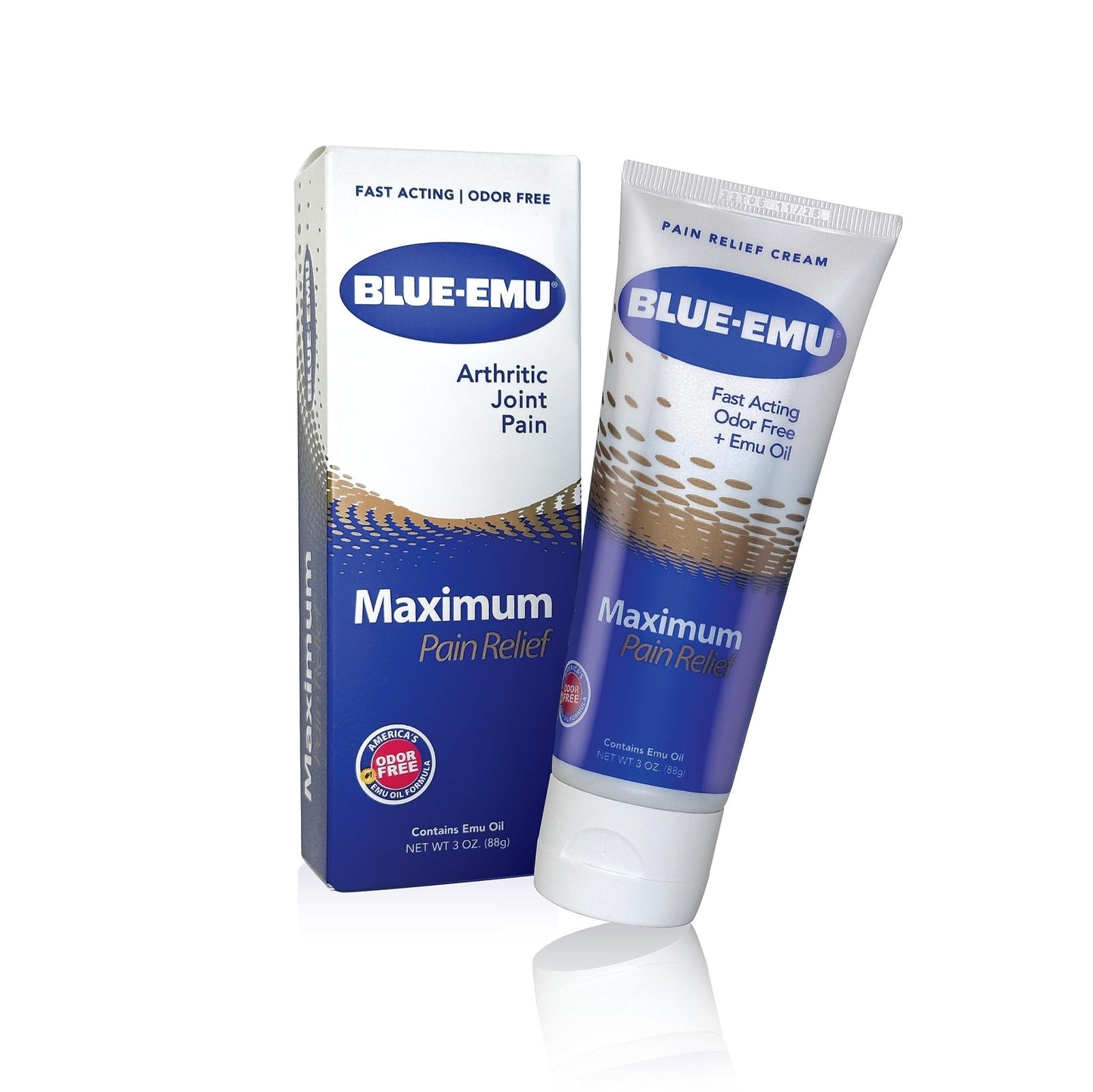 BLUE-EMU Maximum Pain Relief Cream for Arthritis, Muscle, & Joint Aches, 3 Oz, 1 Pack - dailyvitalstore