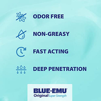 Blue-Emu Original Super Strength Cream, Soothing Muscle & Joint Support, 4 Oz - dailyvitalstore