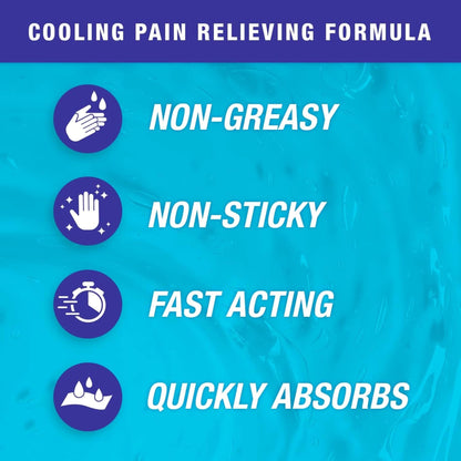 Blue Goo Pain Relieving Gel – Relief for Back, Neck, Muscle and Joint Pain, Fast-Acting Cooling and Soothing Relief with 100% Pure Emu Oil, 4 oz (1 Pack) - dailyvitalstore