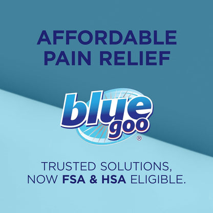 Blue Goo Pain Relieving Menthol Roll On - Fast-Acting Muscle & Joint Pain Relief - 2 x 2.5 oz - dailyvitalstore