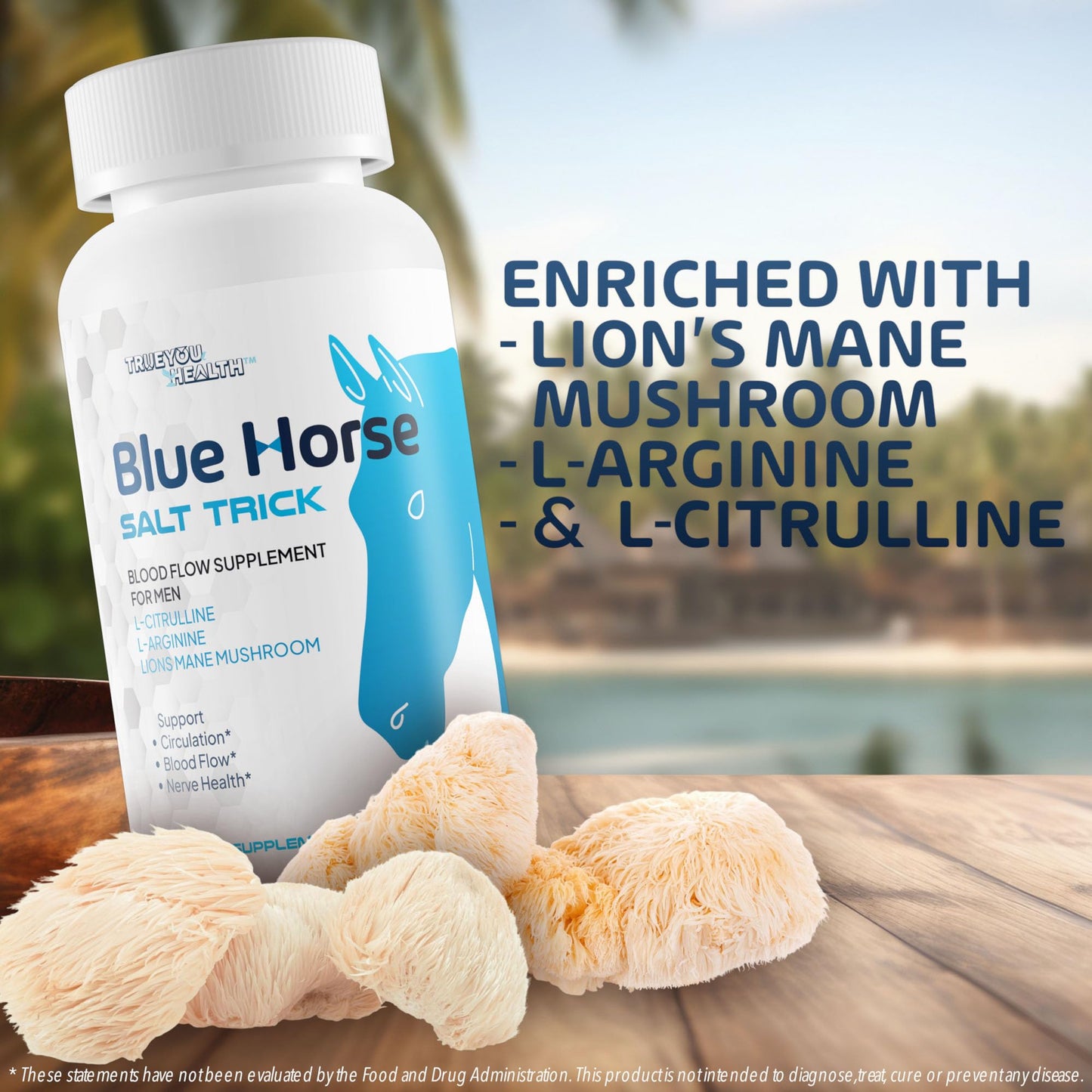 Blue Horse Salt Trick - Our Best Blood Flow Supplement for Men - Our Best Circulation Supplement - Male Circulation Supplements Nitric Oxide Vasodilator to Improve Blood Flow 7 Blue Salt Trick for Men - dailyvitalstore