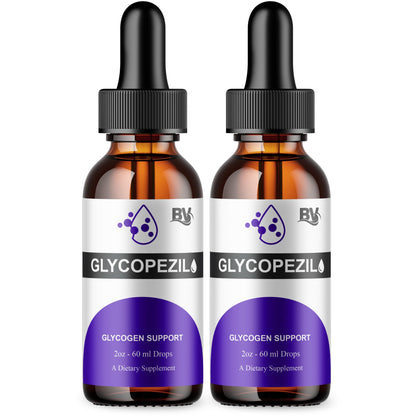 BLUE VIBE Glycopezil Drops, Glyco pezil Advanced Maximum Strength Overall Health & Blood Support Supplement, Glycopezil Premium Daily Health and Overall Energy Formula (2 Pack - 4oz / 120ml) - dailyvitalstore