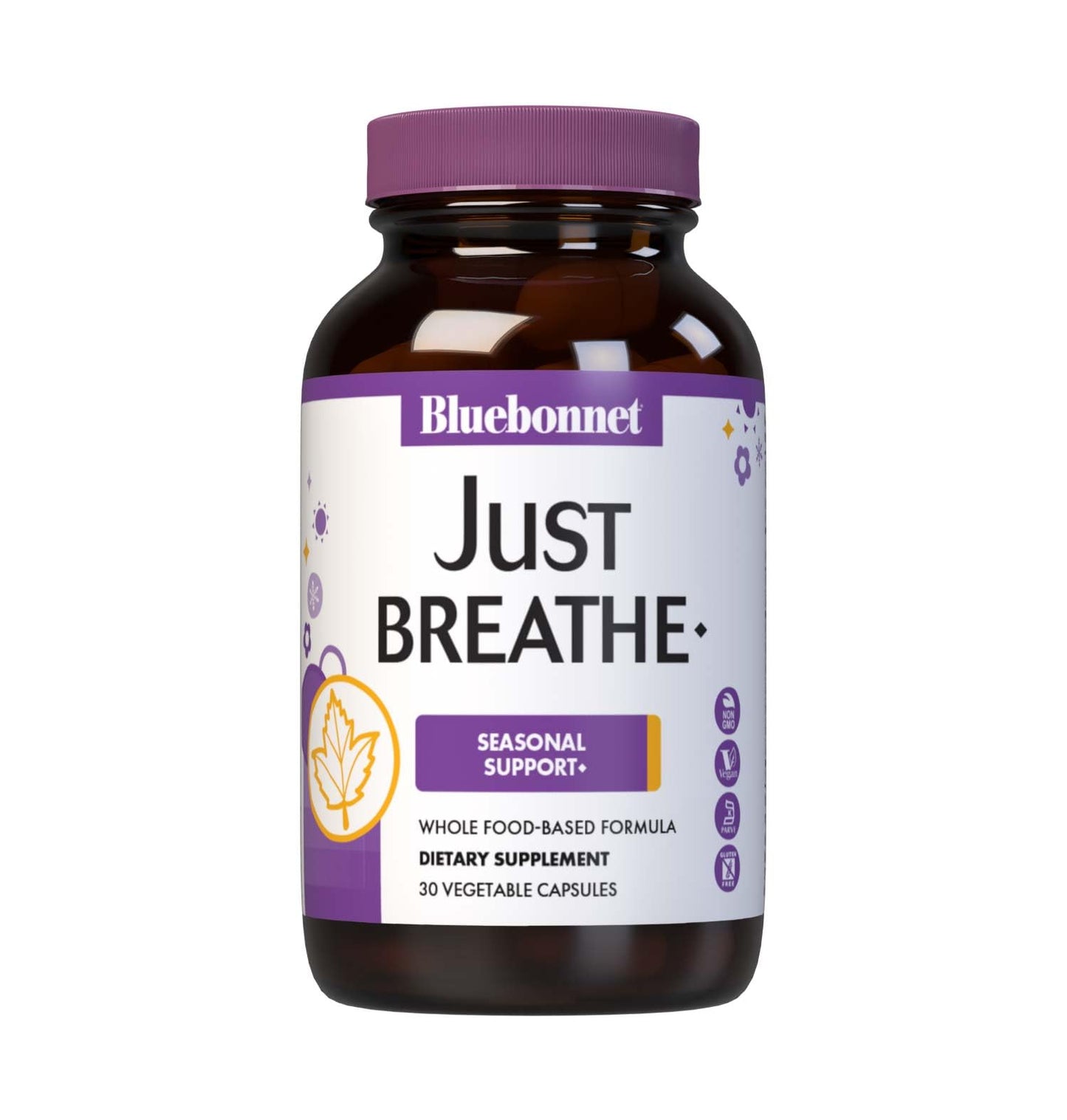 Bluebonnet Nutrition JustBreathe, Seasonal Support*, Non-GMO, Kosher Certified, Gluten-Free, Soy-Free, Dairy-Free, 30 Vegetable Capsules, 15 Servings - dailyvitalstore