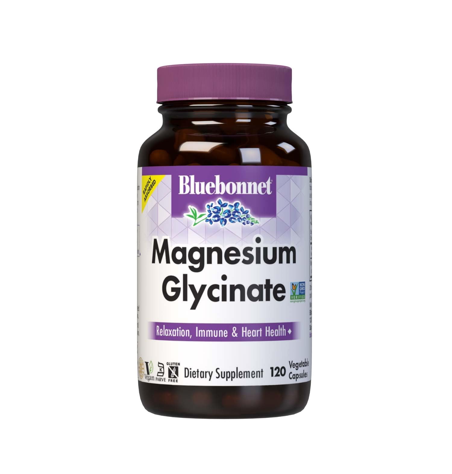 Bluebonnet Nutrition Magnesium Glycinate 400mg Maximum Absorption Mineral Complex Supports Energy Production & Enzyme Function - Non-GMO - dailyvitalstore