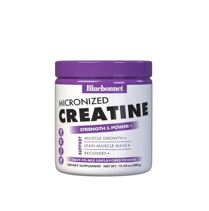 BlueBonnet Nutrition Micronized Creatine Monohydrate 5 g – Supports Lean Muscle Mass* - Non-GMO, Vegan, Kosher Certified, Gluten-Free, Soy-Free, Milk-Free - dailyvitalstore