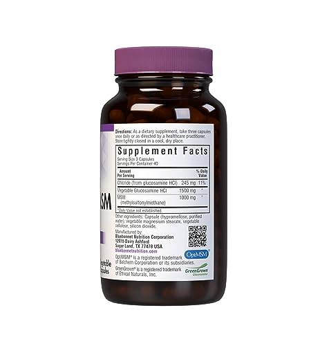 BlueBonnet Vegetarian Glucosamine Plus MSM Supplement, 120 Count ('743715011151) - dailyvitalstore
