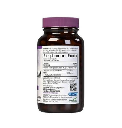 BlueBonnet Vegetarian Glucosamine Plus MSM Supplement, 120 Count ('743715011151) - dailyvitalstore