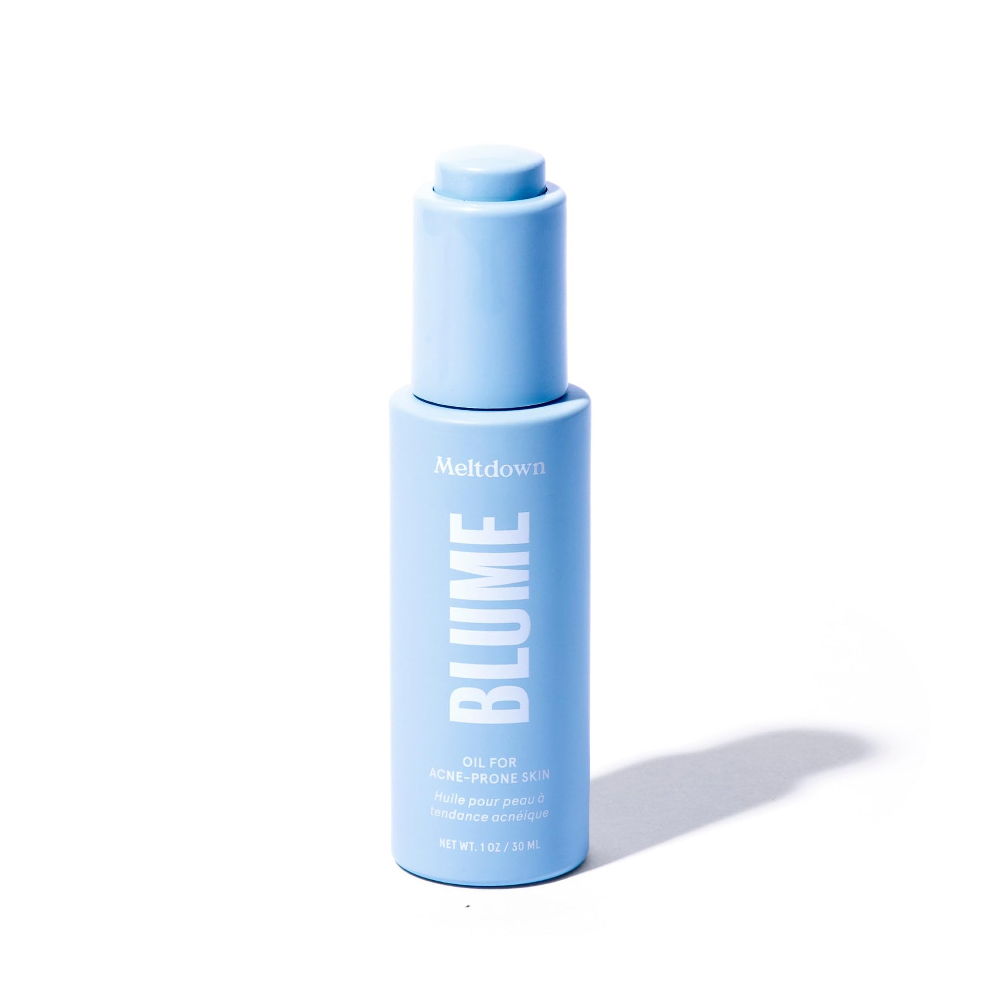 Blume Meltdown - Blue Tansy Face Oil - Acne Treatment + Pore Minimizer - Skin-Smoothing Face Serum with Black Cumin Seed & Rosehip Oil - Helps Calm Redness and Improve Texture (1 Fl oz) - dailyvitalstore