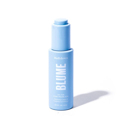 Blume Meltdown - Blue Tansy Face Oil - Acne Treatment + Pore Minimizer - Skin-Smoothing Face Serum with Black Cumin Seed & Rosehip Oil - Helps Calm Redness and Improve Texture (1 Fl oz) - dailyvitalstore