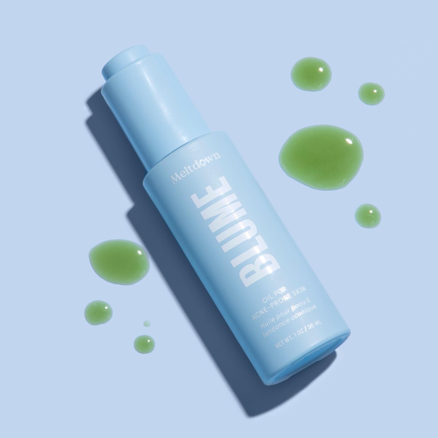 Blume Meltdown - Blue Tansy Face Oil - Acne Treatment + Pore Minimizer - Skin-Smoothing Face Serum with Black Cumin Seed & Rosehip Oil - Helps Calm Redness and Improve Texture (1 Fl oz) - dailyvitalstore