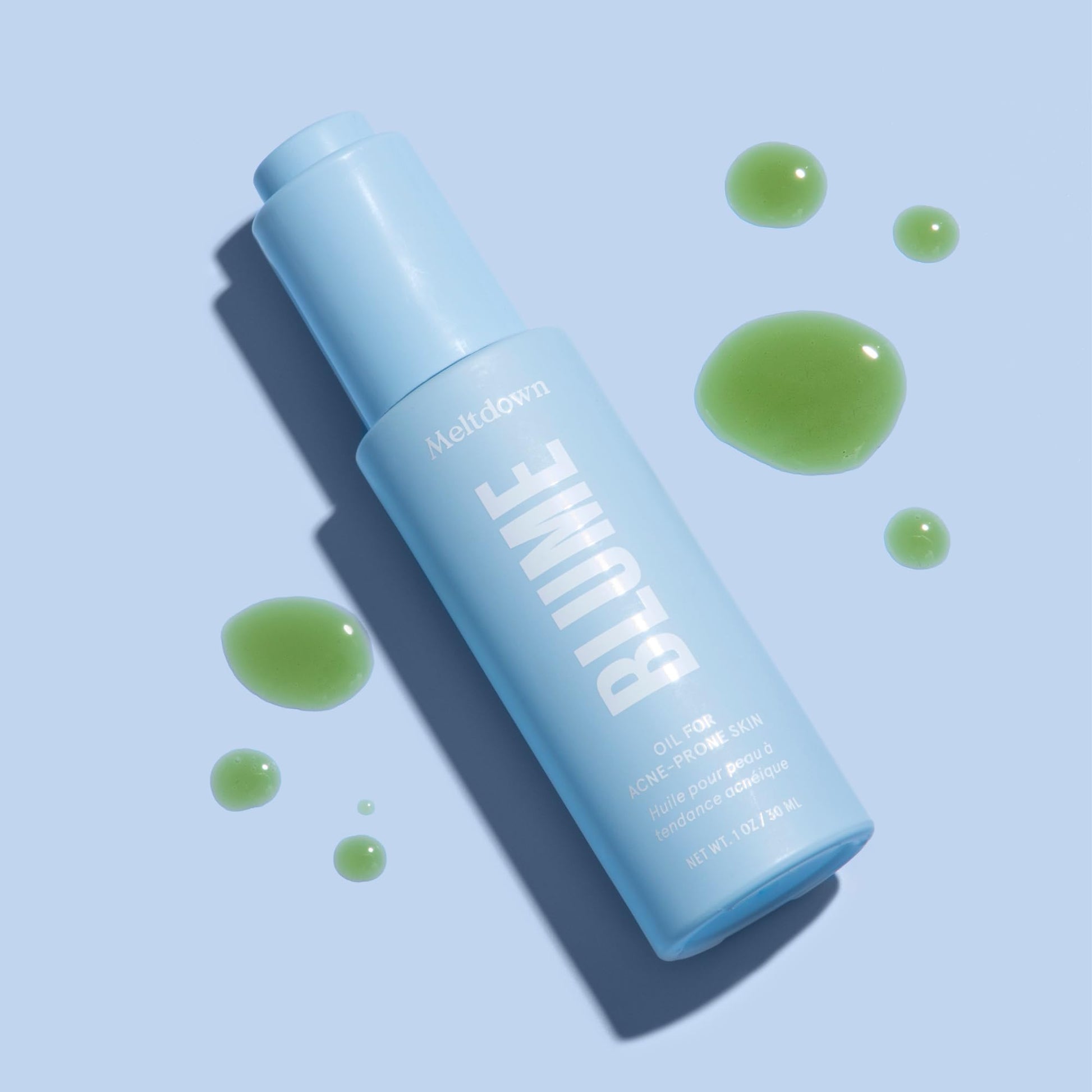 Blume Meltdown - Blue Tansy Face Oil - Acne Treatment + Pore Minimizer - Skin-Smoothing Face Serum with Black Cumin Seed & Rosehip Oil - Helps Calm Redness and Improve Texture (1 Fl oz) - dailyvitalstore