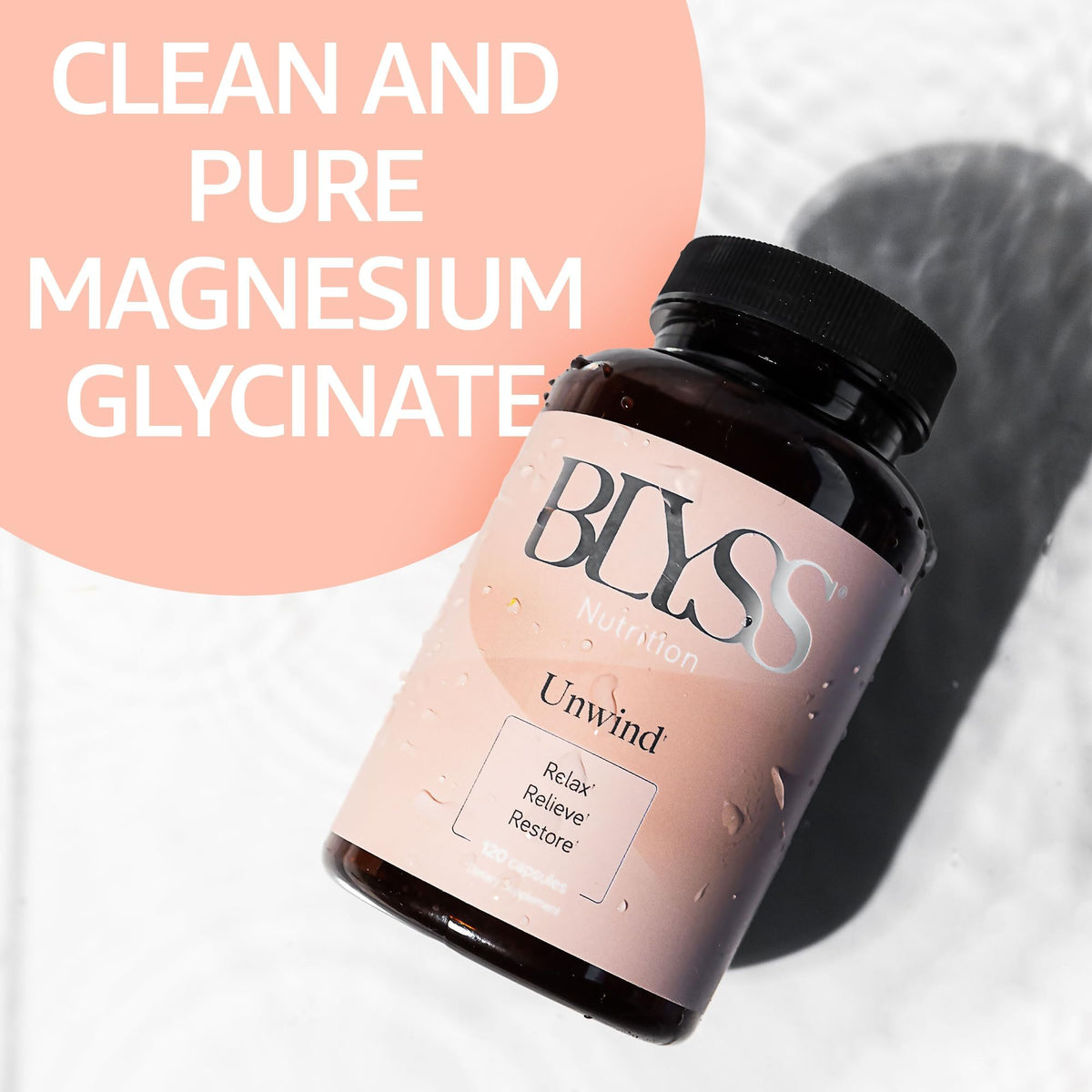 BLYSS Nutrition Magnesium Bisglycinate Capsules for Women - 200mg Chelated Glycinate Magnesium Supplement - Natural Supplements to Support Sleep, - dailyvitalstore