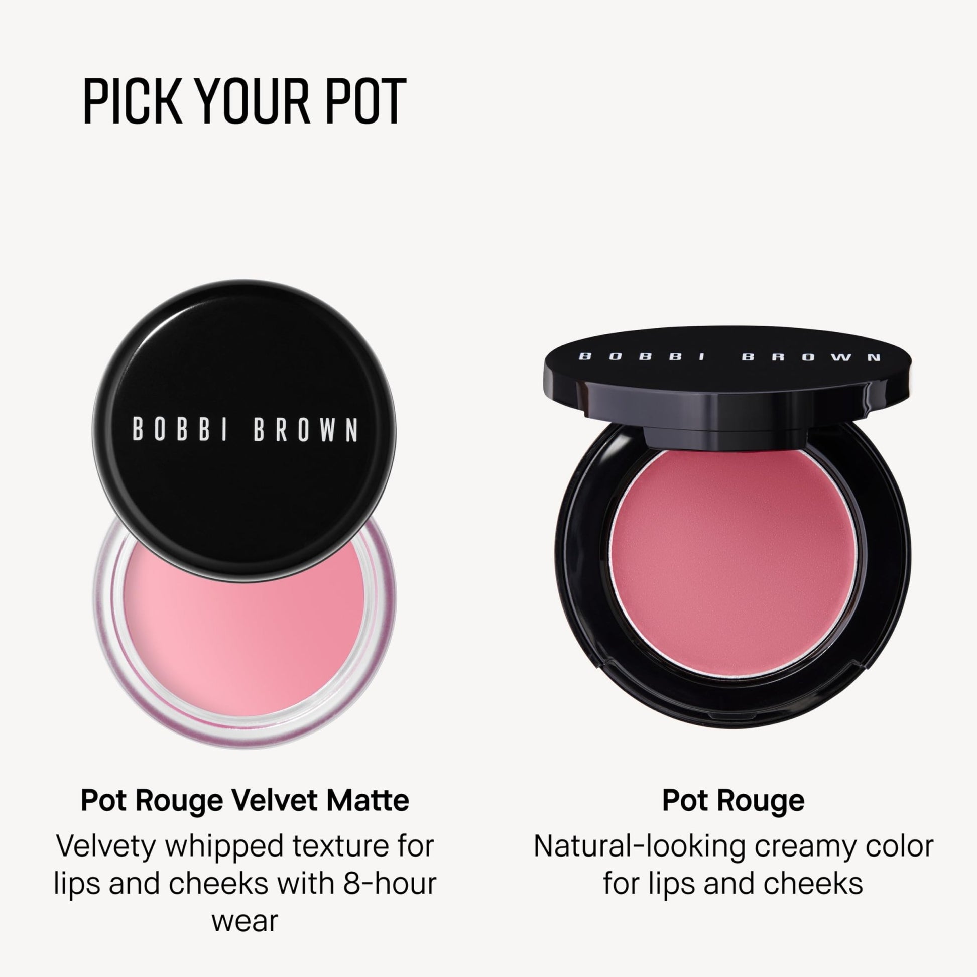 Bobbi Brown Pot Rouge | Multi-Use Cream Blush and Lip Tint | Dewy, Natural-Looking Flush for Cheeks and Lips | Mirrored Compact Travel-Size Face Makeup Blusher, Velvet Plum, 0.13 Ounce - dailyvitalstore