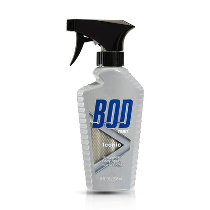 BOD man Fragrance Body Spray, Iconic, 8 fl oz - dailyvitalstore