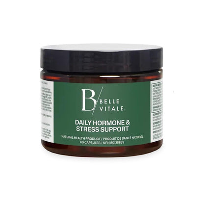 BODi Belle Vitale Daily Hormone & Stress Support - Ashwagandha & Rhodiola - Helps Combat Stress & Supports Healthy Cortisol Levels - Vitamin B12 Help Energy Metabolism & Immune Health - 60 Capsules - dailyvitalstore