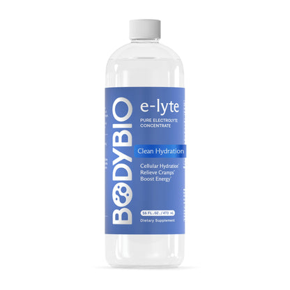 BodyBio e-lyte - Liquid Electrolyte Concentrate for Clean Hydration, Energy & Cramp Relief - No Sugar, No Artificial Flavors, No Fillers, Keto Friendly - dailyvitalstore