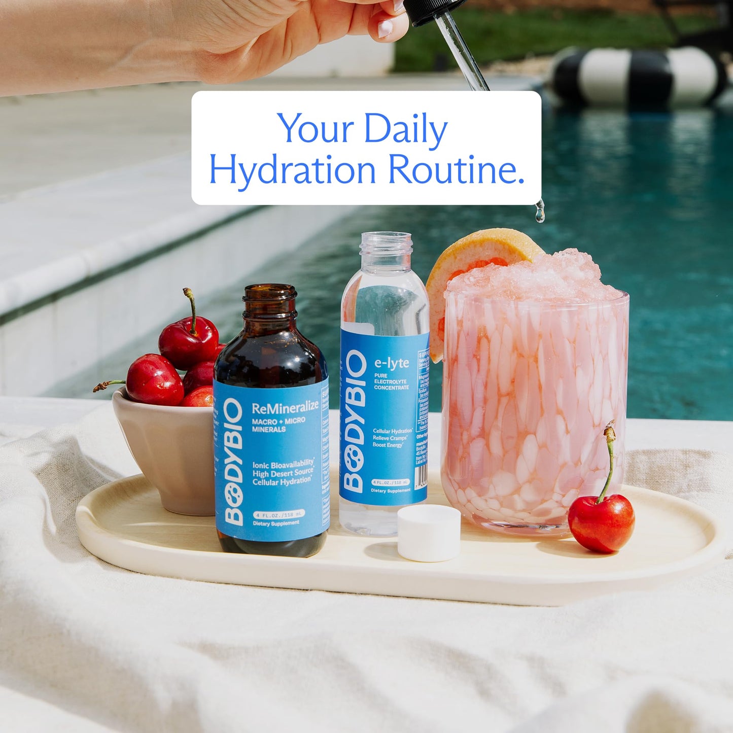 BodyBio e-lyte - Liquid Electrolyte Concentrate for Clean Hydration, Energy & Cramp Relief - No Sugar, No Artificial Flavors, No Fillers, Keto Friendly - dailyvitalstore