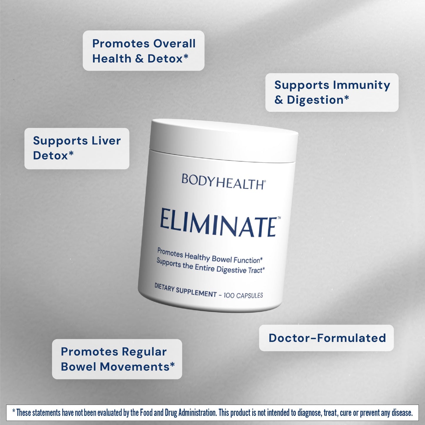 BodyHealth Intestinal Cleanse - Eliminate, Colon Cleanser Detox, Gentle Laxative Pills and Bowel Flush Constipation Relief for Adults, Body Cleanse for Colon Health - dailyvitalstore