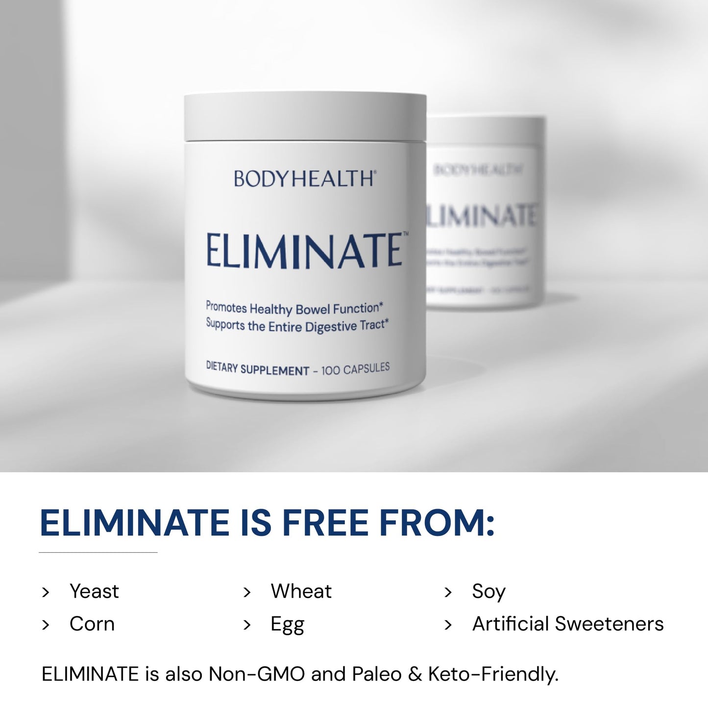 BodyHealth Intestinal Cleanse - Eliminate, Colon Cleanser Detox, Gentle Laxative Pills and Bowel Flush Constipation Relief for Adults, Body Cleanse for Colon Health - dailyvitalstore
