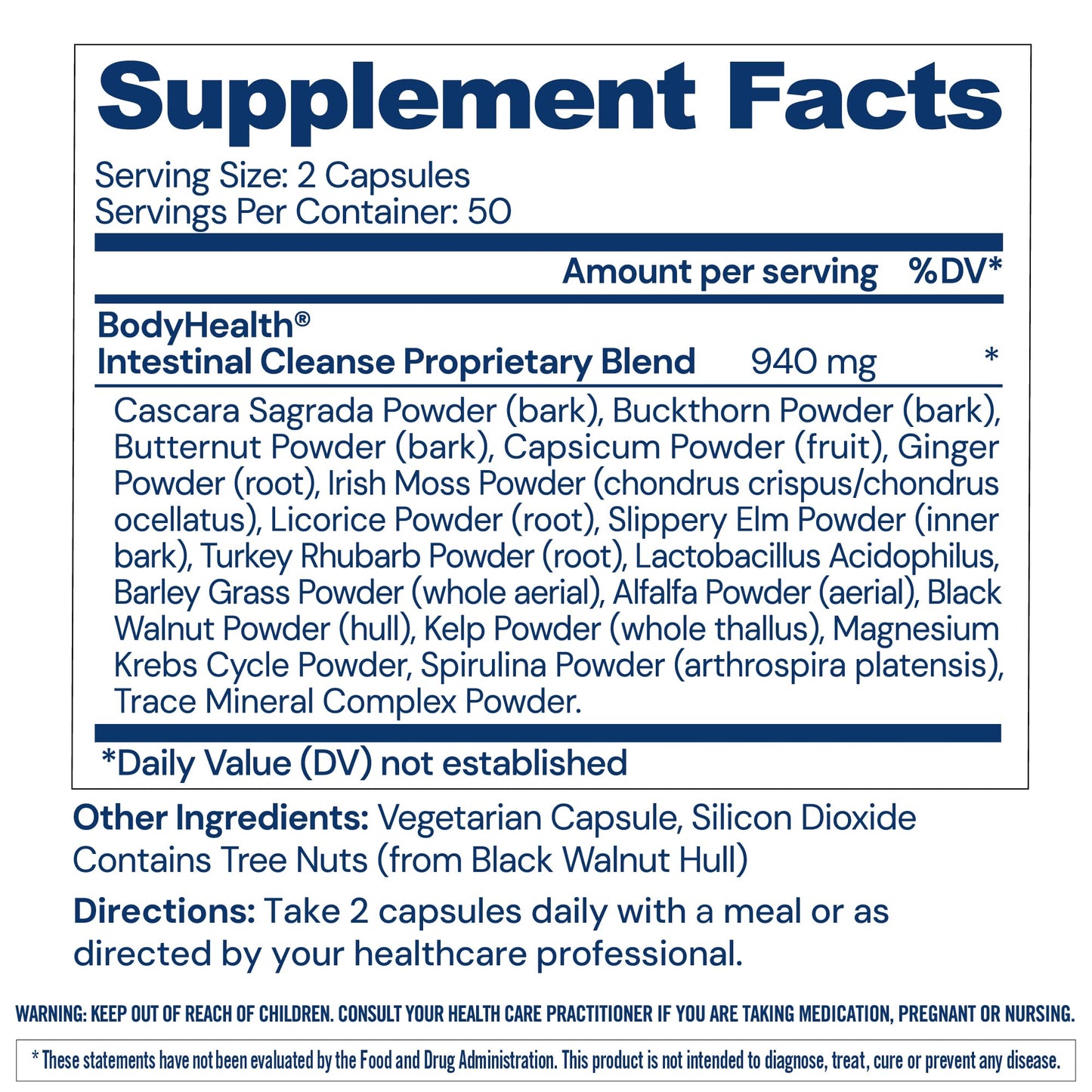 BodyHealth Intestinal Cleanse - Eliminate, Colon Cleanser Detox, Gentle Laxative Pills and Bowel Flush Constipation Relief for Adults, Body Cleanse for Colon Health - dailyvitalstore