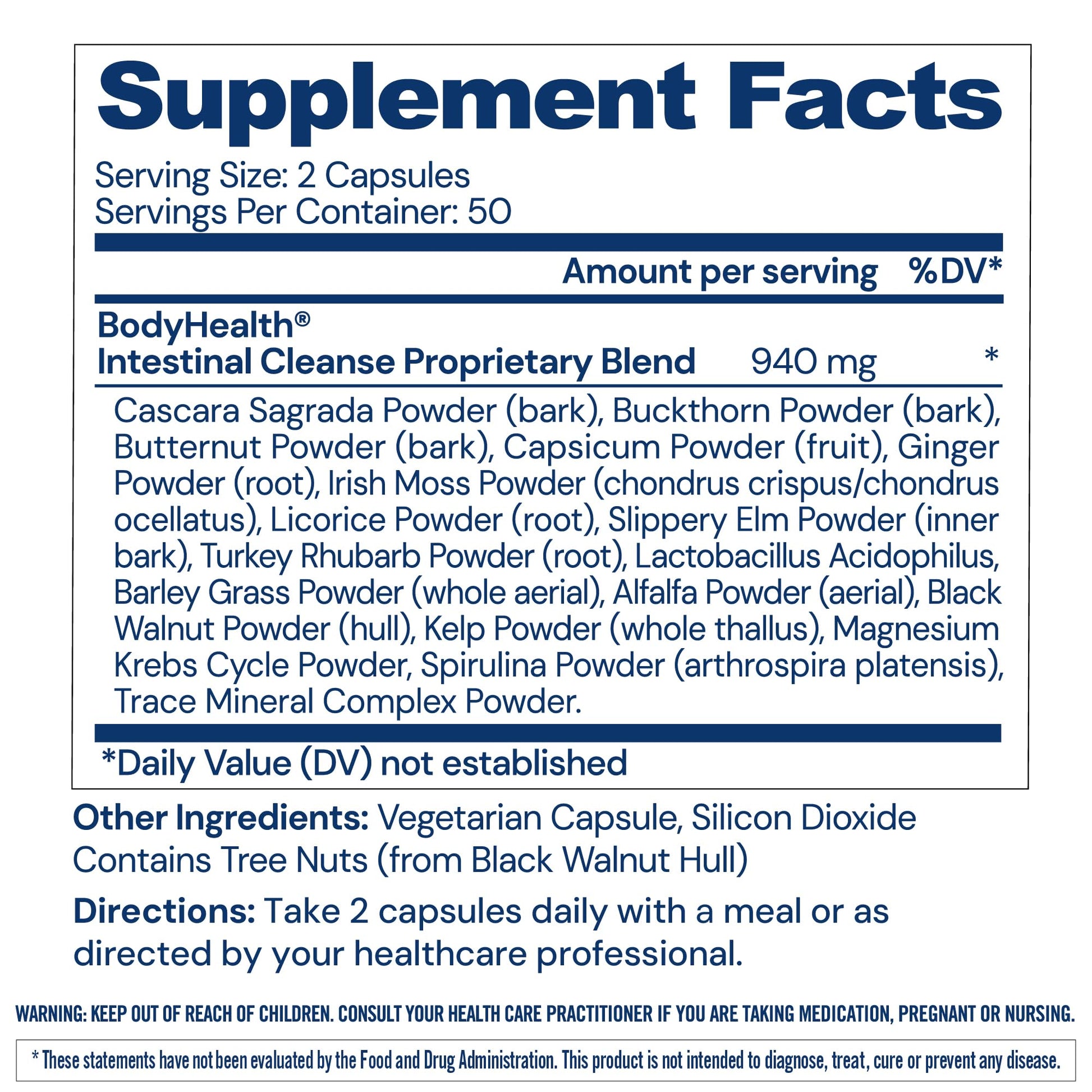 BodyHealth Intestinal Cleanse - Eliminate, Colon Cleanser Detox, Gentle Laxative Pills and Bowel Flush Constipation Relief for Adults, Body Cleanse for Colon Health - dailyvitalstore