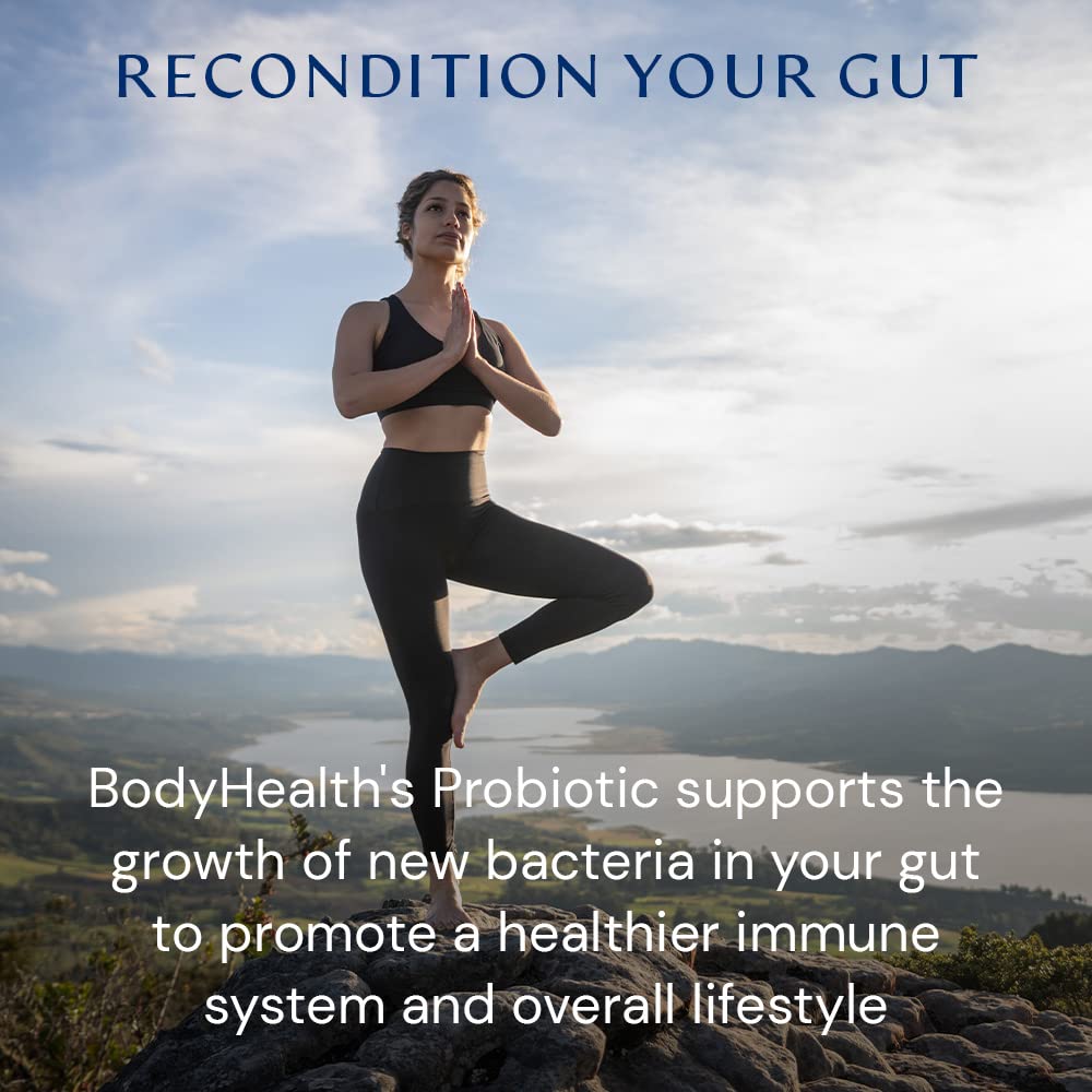 BodyHealth Probiotic Enhanced with PerfectAmino for Women and Men, Spore Based with Bifidobacterium, Lactobacillus Salivarius, - dailyvitalstore
