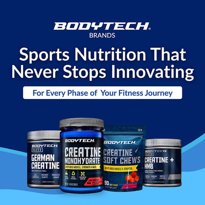 BodyTech 100% Pure Creatine Monohydrate Powder - Micronized for Maximum Absorption - Supports Muscle Strength & Power Output - dailyvitalstore