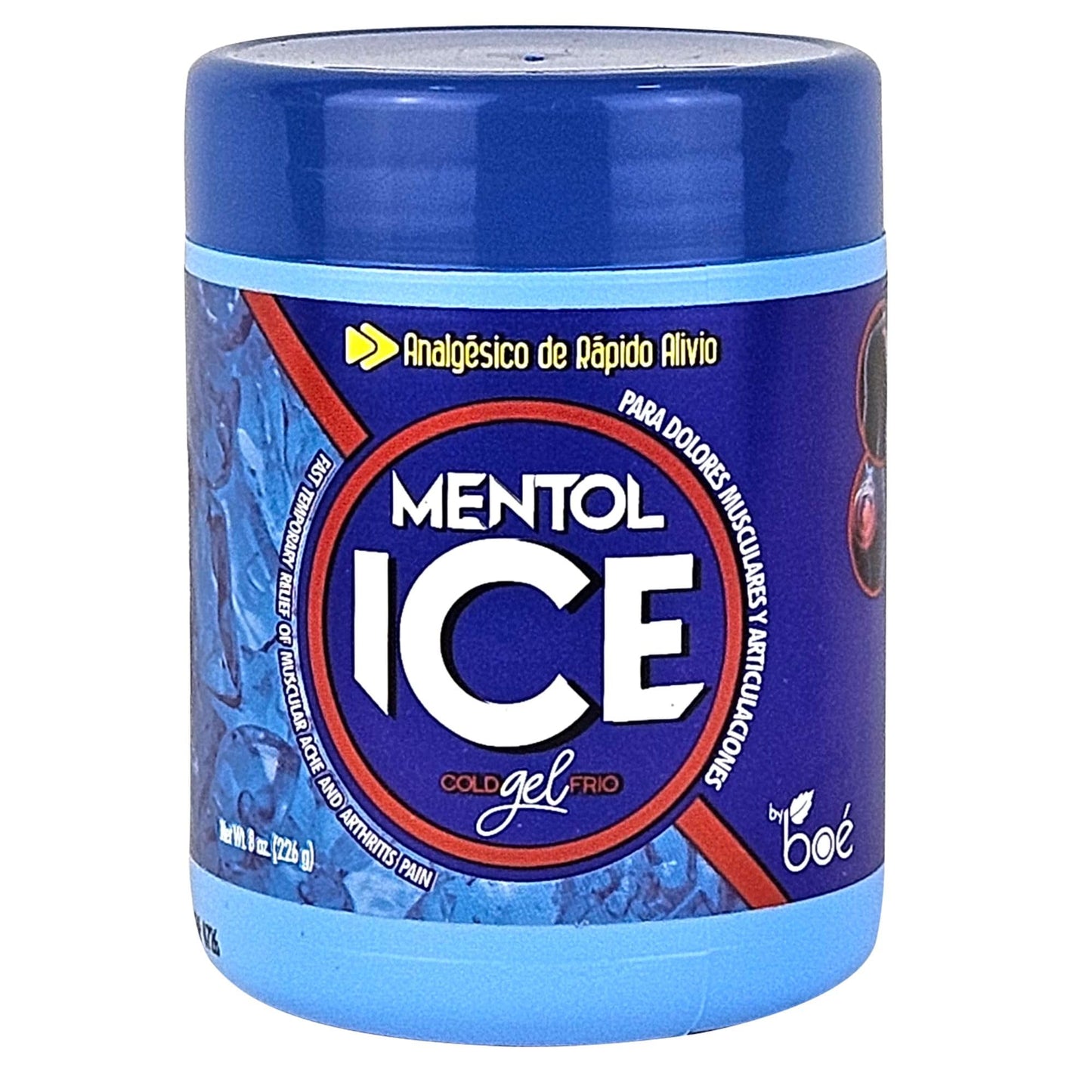 BOÉ COSMETICS Mentol Ice Cold Gel 8 oz (3 Pack) Pain Relief Gel for Muscles & Joints – Fast-Acting Analgesic for Arthritis, Back Pain, Cramps, Sprains & Headaches – Non-Greasy & Quick Absorption - dailyvitalstore