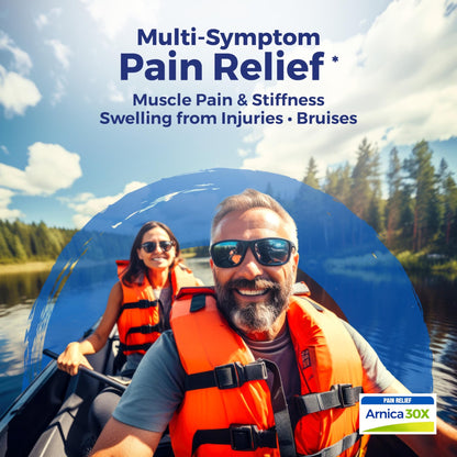Boiron Arnica Montana 30X Homeopathic Medicine for Relief from Muscle Pain, Muscle Stiffness, Swelling from Injury, and Discoloration from Bruises - 3 Count (240 Pellets) - dailyvitalstore